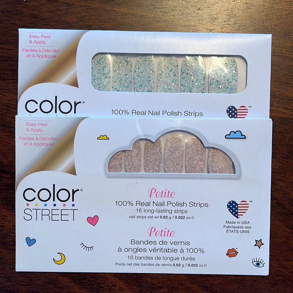 New in package- Set of 2 Color Street nail strips